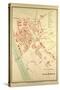Map of Valence France-null-Stretched Canvas