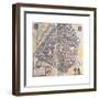 Map of Valenciennes from Civitates Orbis Terrarum-null-Framed Giclee Print