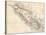 Map of Vancouver Island, British Columbia, Canada, 1870s-null-Stretched Canvas