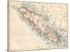 Map of Vancouver Island, British Columbia, Canada, 1870s-null-Stretched Canvas