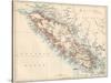 Map of Vancouver Island, British Columbia, Canada, 1870s-null-Stretched Canvas