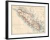 Map of Vancouver Island, British Columbia, Canada, 1870s-null-Framed Giclee Print