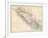 Map of Vancouver Island, British Columbia, Canada, 1870s-null-Framed Giclee Print