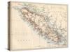 Map of Vancouver Island, British Columbia, Canada, 1870s-null-Stretched Canvas