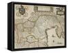 Map of Venetian Domain, from Regionum Italiae-null-Framed Stretched Canvas