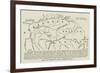 Map of Venezuela and British Guiana-null-Framed Giclee Print