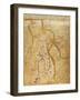 Map of Venice, 1345-null-Framed Giclee Print