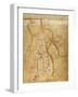 Map of Venice, 1345-null-Framed Giclee Print