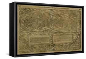 Map of Venice, by Sebastian Munster-German School-Framed Stretched Canvas