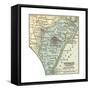Map of Venice (C. 1900), Maps-Encyclopaedia Britannica-Framed Stretched Canvas