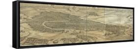 Map of Venice in 1500-Jacopo De Barbari-Framed Stretched Canvas