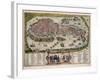 Map of Venice-Abraham Ortelius-Framed Art Print