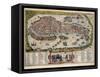 Map of Venice-Abraham Ortelius-Framed Stretched Canvas