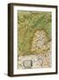 Map of Vermandois, from Theatrum Orbis Terrarum by Abraham Ortelius, 1528-1598, Antwerp, 1570-null-Framed Giclee Print