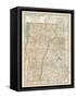 Map of Vermont and New Hampshire, United States-Encyclopaedia Britannica-Framed Stretched Canvas