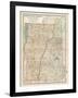 Map of Vermont and New Hampshire, United States-Encyclopaedia Britannica-Framed Art Print