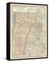 Map of Vermont and New Hampshire, United States-Encyclopaedia Britannica-Framed Stretched Canvas