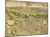 Map of Verona from Civitates Orbis Terrarum-null-Mounted Giclee Print