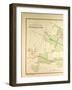 Map of Versailles-null-Framed Giclee Print