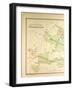 Map of Versailles-null-Framed Giclee Print