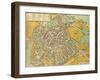 Map of Vicenza from Civitates Orbis Terrarum-null-Framed Giclee Print