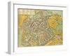 Map of Vicenza from Civitates Orbis Terrarum-null-Framed Giclee Print