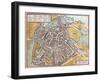Map of Vicenza from Civitates Orbis Terrarum-null-Framed Giclee Print