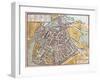 Map of Vicenza from Civitates Orbis Terrarum-null-Framed Giclee Print