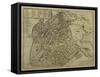 Map of Vicenza, Illustration from 'Civitates Orbis Terrarum', C.1580-Georg Braun-Framed Stretched Canvas