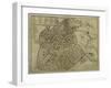 Map of Vicenza, Illustration from 'Civitates Orbis Terrarum', C.1580-Georg Braun-Framed Giclee Print