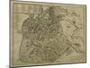 Map of Vicenza, Illustration from 'Civitates Orbis Terrarum', C.1580-Georg Braun-Mounted Giclee Print