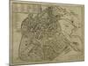 Map of Vicenza, Illustration from 'Civitates Orbis Terrarum', C.1580-Georg Braun-Mounted Giclee Print