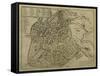 Map of Vicenza, Illustration from 'Civitates Orbis Terrarum', C.1580-Georg Braun-Framed Stretched Canvas