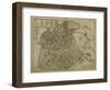 Map of Vicenza, Illustration from 'Civitates Orbis Terrarum', C.1580-Georg Braun-Framed Giclee Print