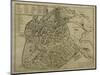 Map of Vicenza, Illustration from 'Civitates Orbis Terrarum', C.1580-Georg Braun-Mounted Giclee Print