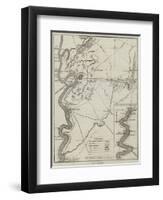 Map of Vicksburg-John Dower-Framed Giclee Print