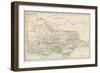 Map of Victoria, Australia, 1870s-null-Framed Premium Giclee Print