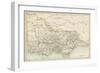 Map of Victoria, Australia, 1870s-null-Framed Premium Giclee Print