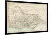 Map of Victoria, Australia, 1870s-null-Framed Giclee Print