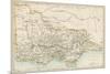 Map of Victoria, Australia, 1870s-null-Mounted Giclee Print