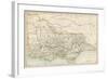 Map of Victoria, Australia, 1870s-null-Framed Giclee Print