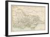 Map of Victoria, Australia, 1870s-null-Framed Giclee Print