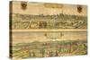 Map of Vienna and Buda from Civitates Orbis Terrarum-null-Stretched Canvas