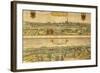 Map of Vienna and Buda from Civitates Orbis Terrarum-null-Framed Giclee Print