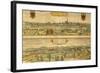 Map of Vienna and Buda from Civitates Orbis Terrarum-null-Framed Giclee Print