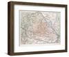 Map of Vienna Austria 1899-null-Framed Giclee Print