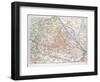 Map of Vienna Austria 1899-null-Framed Giclee Print