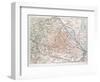 Map of Vienna Austria 1899-null-Framed Giclee Print