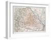 Map of Vienna Austria 1899-null-Framed Giclee Print