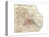 Map of Vienna (C. 1900), Maps-Encyclopaedia Britannica-Stretched Canvas